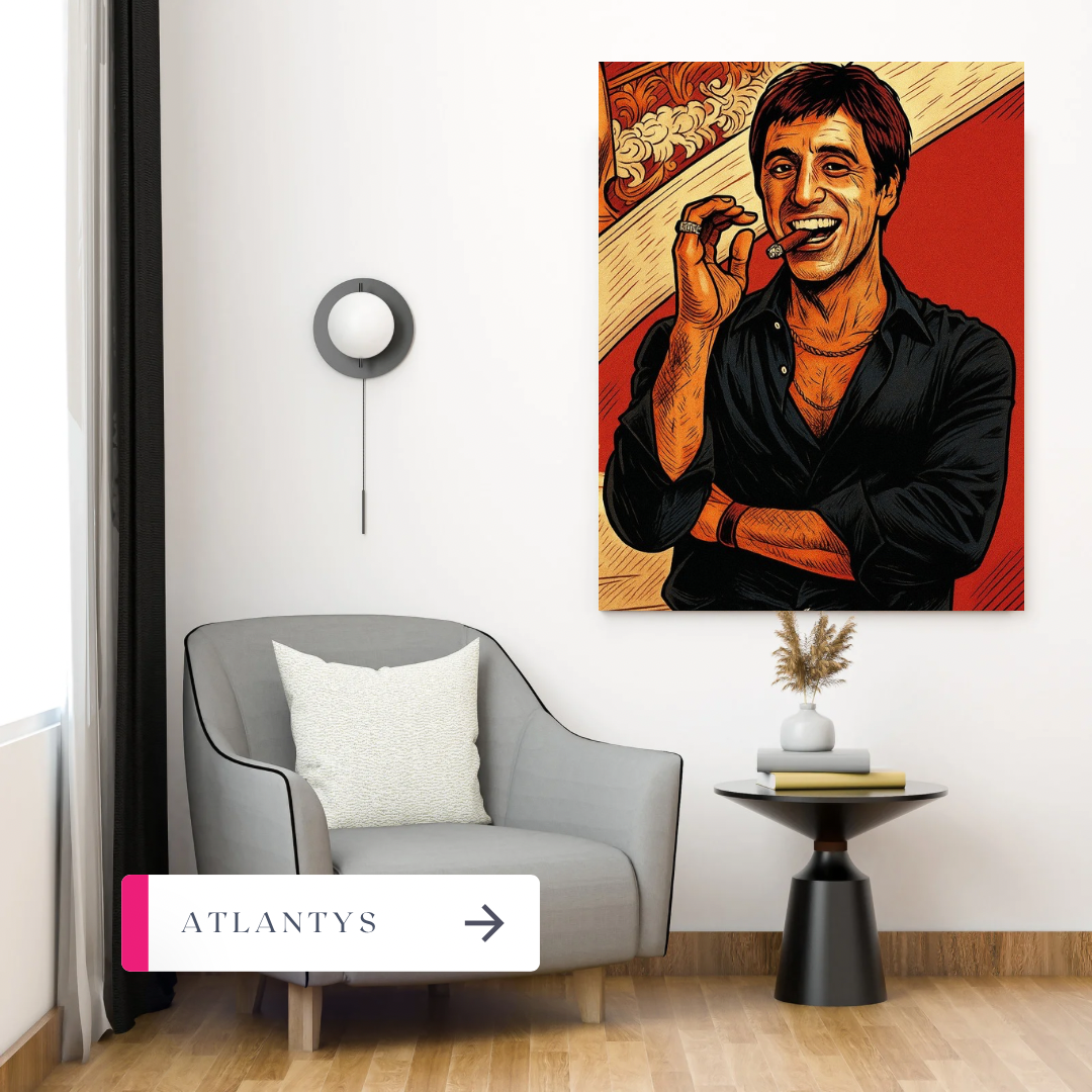 Say Hello to Power – Tony Montana Canvas Frame