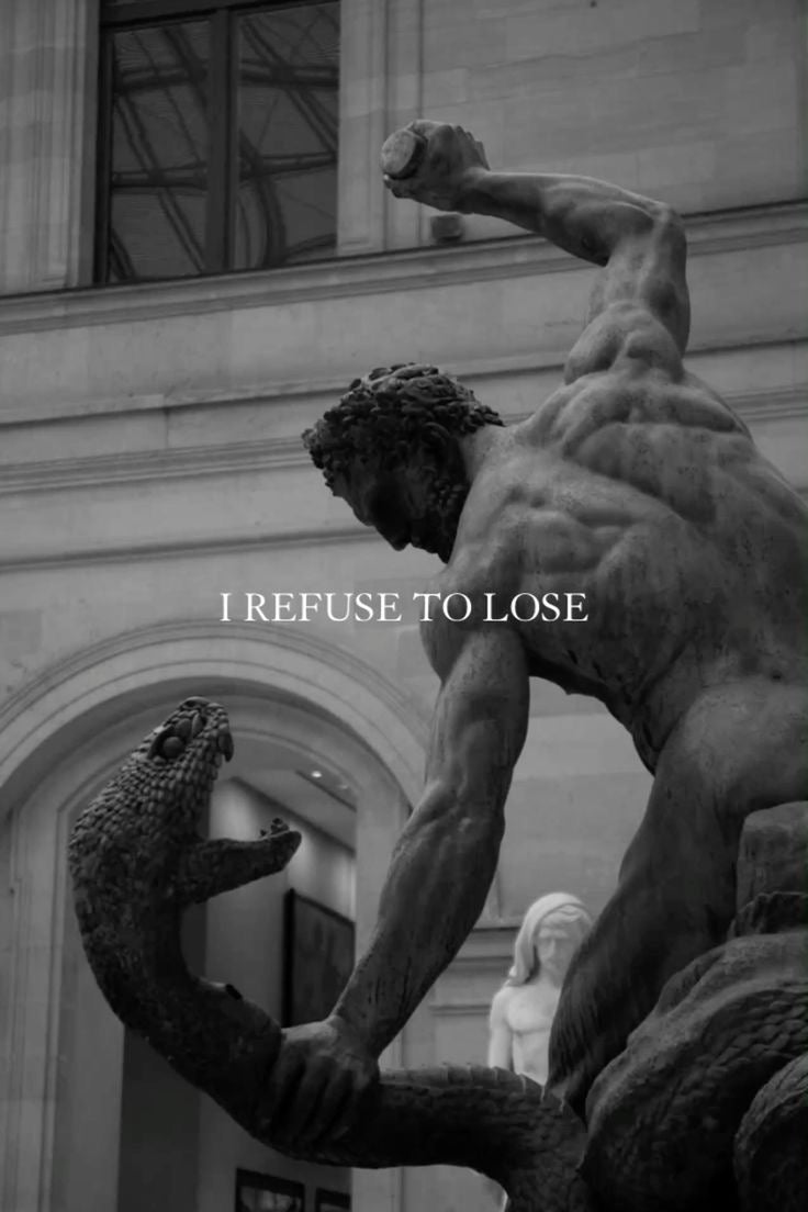 I Refuse to Lose – Warrior vs Snake Canvas Frame
