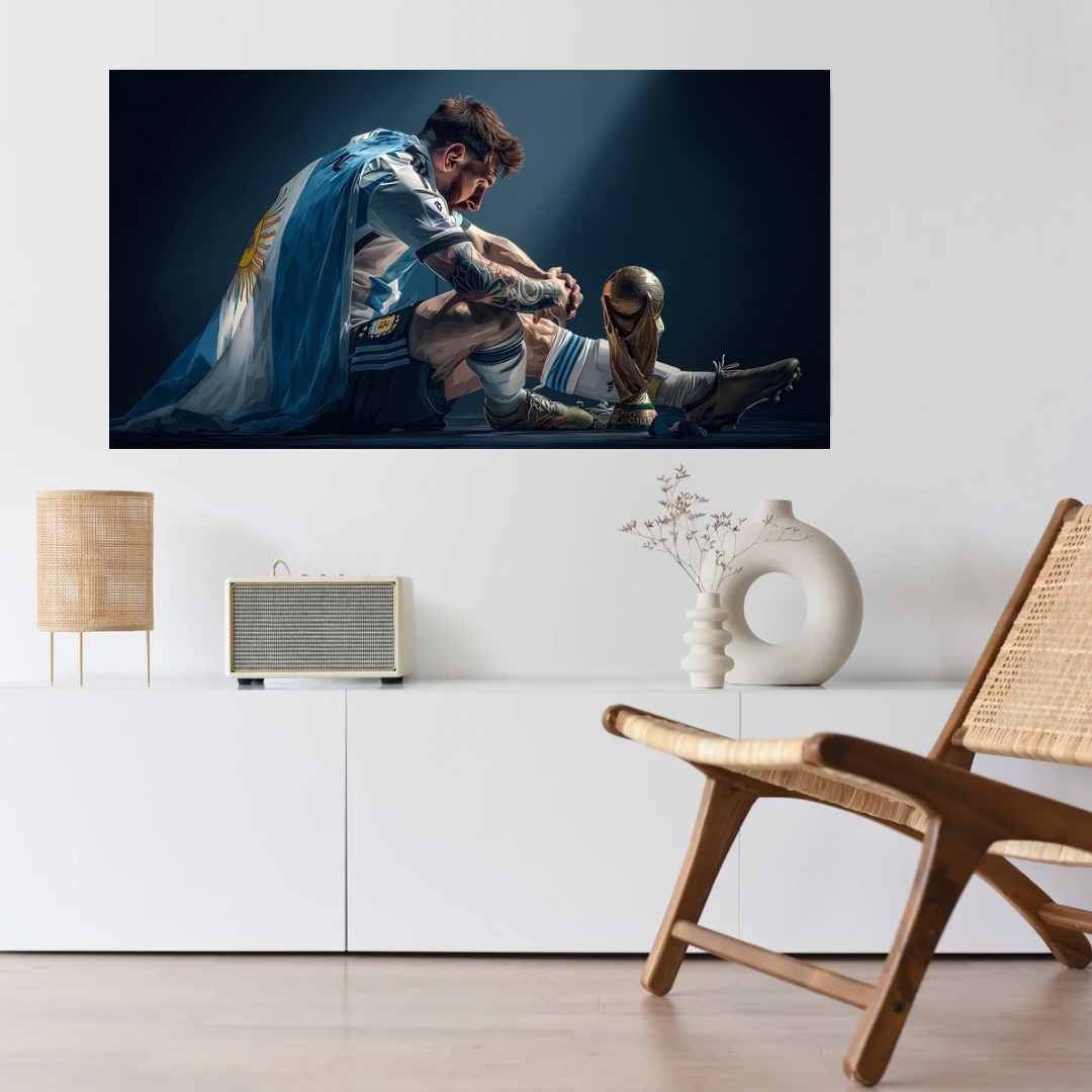 Champion’s Calm – Messi Legacy Wall Art