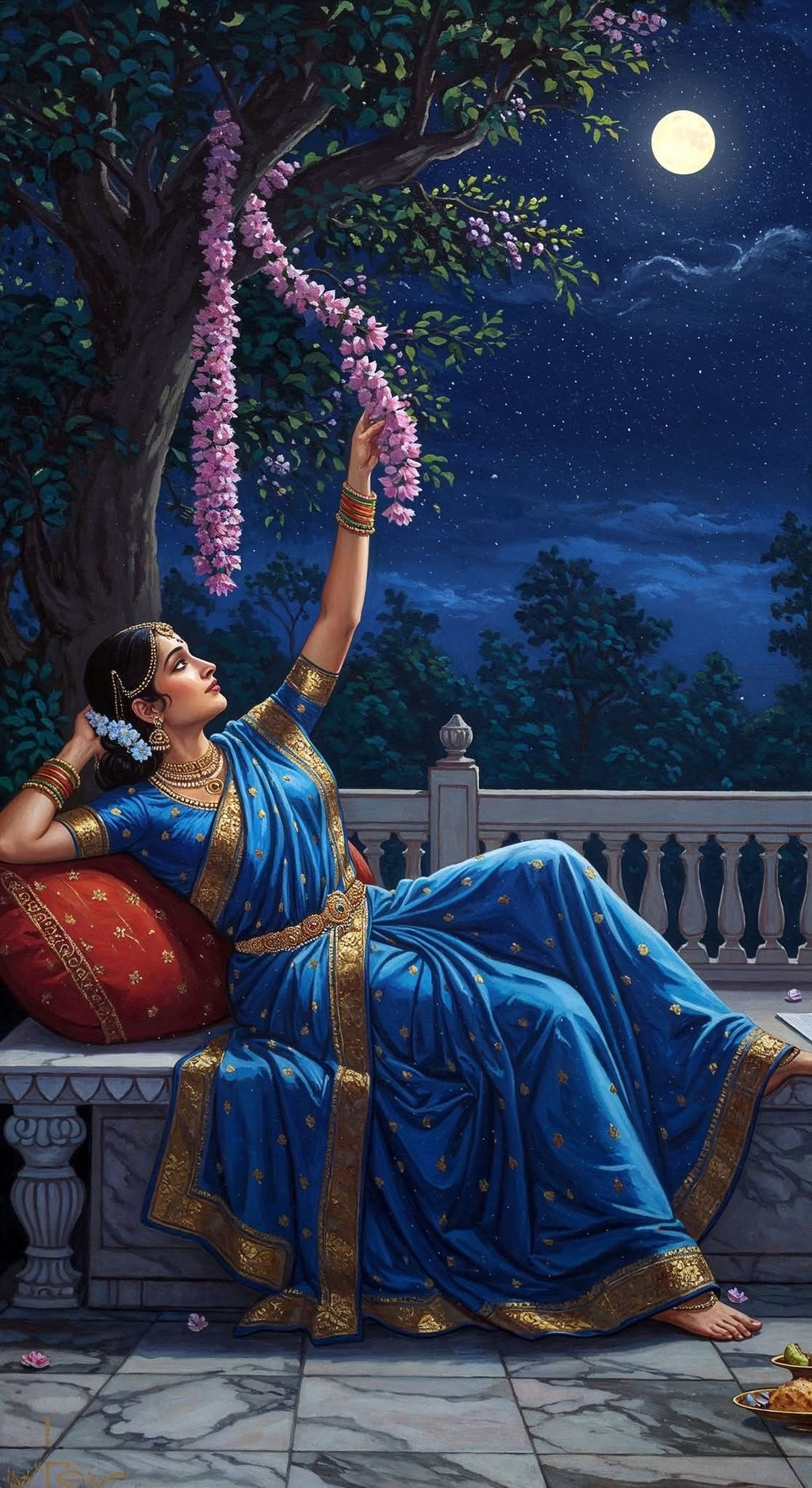 Dreams in Bloom – Indian Woman