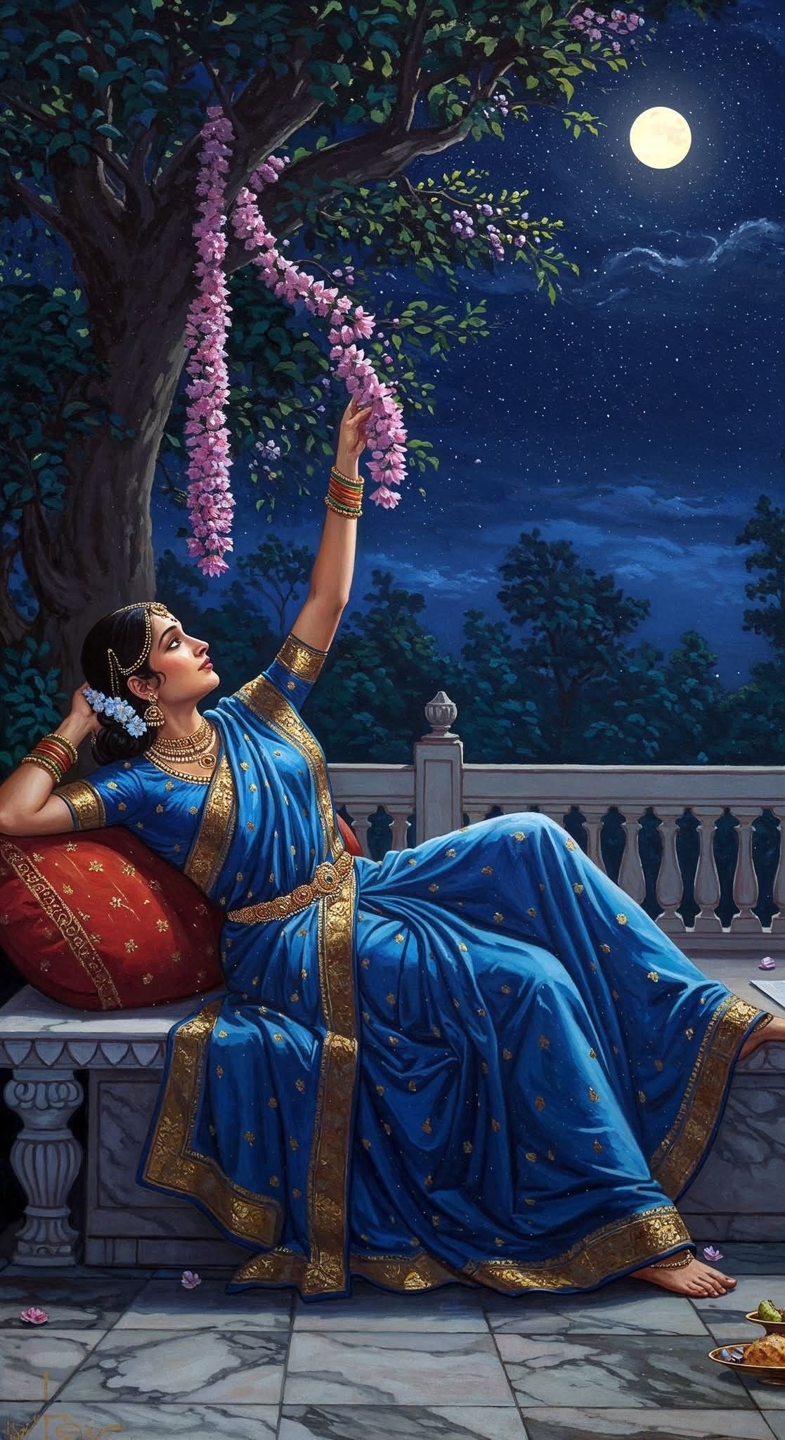 Dreams in Bloom – Indian Woman