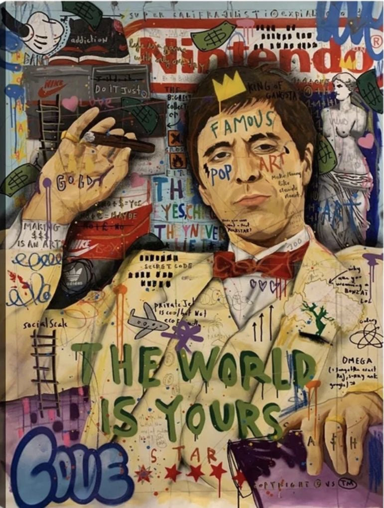 Built from Nothing – Scarface Wall Art
