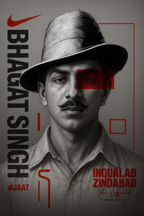 Bhagat Singh Canvas – The Revolutionary Wall Art