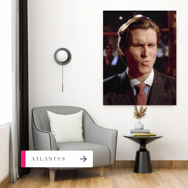 Patrick Bateman Vibes – Psycho but Stylish Canvas Frame