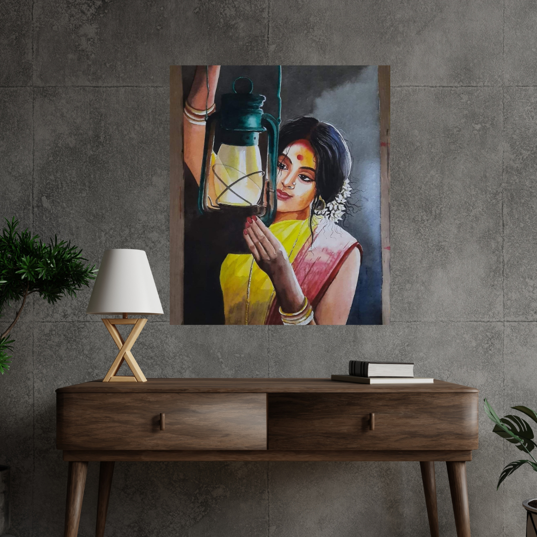 Glow – Woman by the Lamp