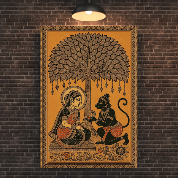 Devotion Eternal – Sita Maa with Hanuman